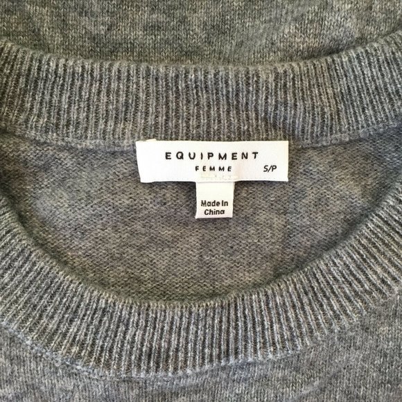 NEW EQUIPMENT Snyder 100% Cashmere Midi Dress, Grey, Small ~GORGEOUS!~ - Picture 4 of 5